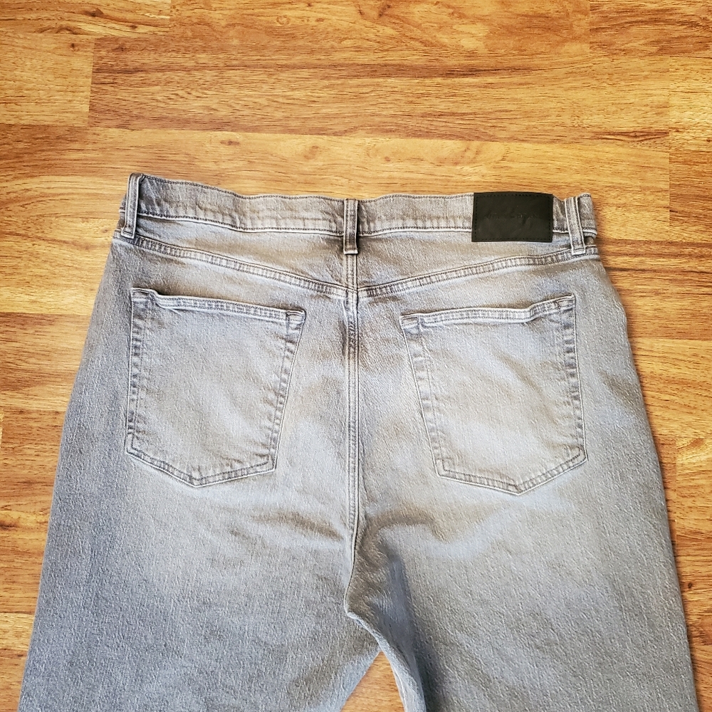Lucky Brand Size 16/33 90s Loose High Rise Crop Gray Jeans - Picture 5 of 9